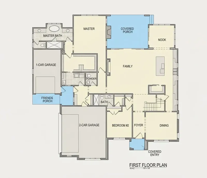 Parter 18 – Projekt domu z poddaszem użytkowym o pow. 346 m², 4 Sypialnie — 61936R