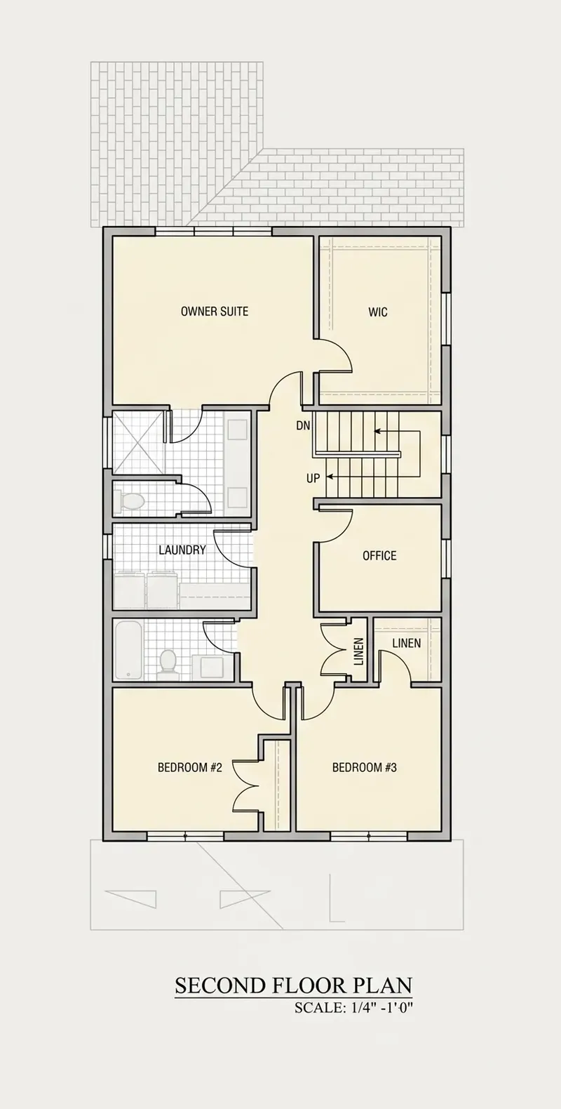 1. piętro 11 – Projekt domu piętrowego o pow. 274 m², 4 Sypialnie — 57702R