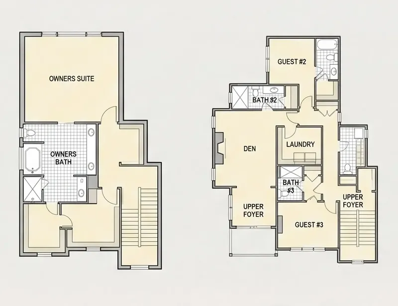 1. piętro 10 – Projekt domu dwupiętrowego o pow. 282 m², 3 Sypialnie — 55837R