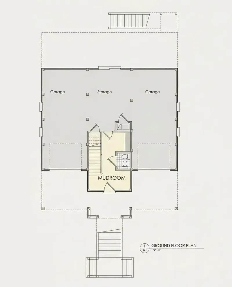Piwnica 7 – Projekt domu dwupiętrowego o pow. 249 m², 4 Sypialnie — 53827R