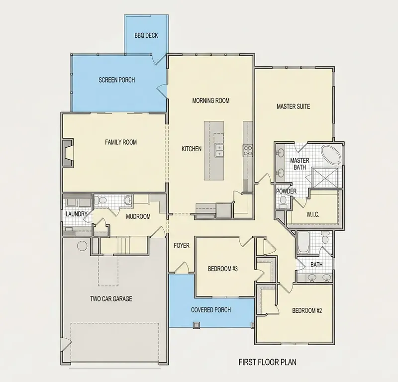Parter 6 – Projekt domu parterowego o pow. 275 m², 3 Sypialnie — 78616R