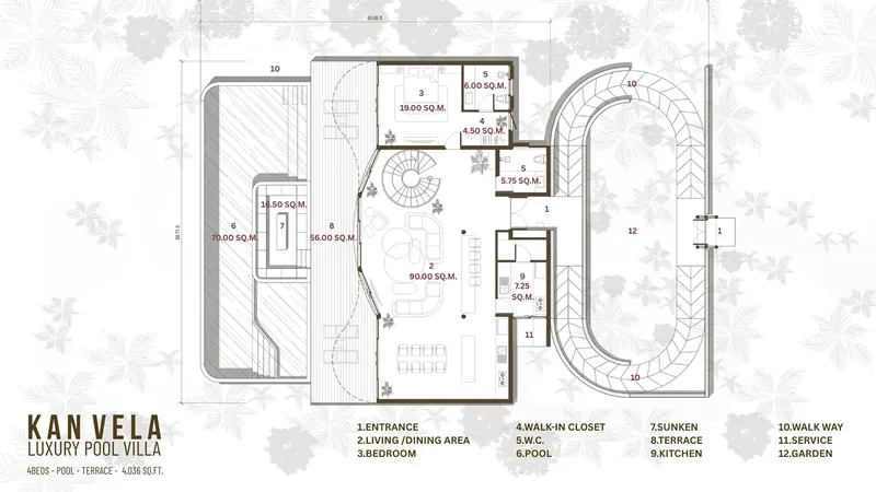 Parter 21 – Projekt domu piętrowego o pow. 375 m², 4 Sypialnie — 66838R