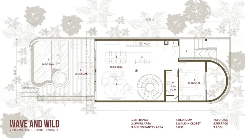 Parter 18 – Projekt domu piętrowego o pow. 194 m², 4 Sypialnie — 29555R