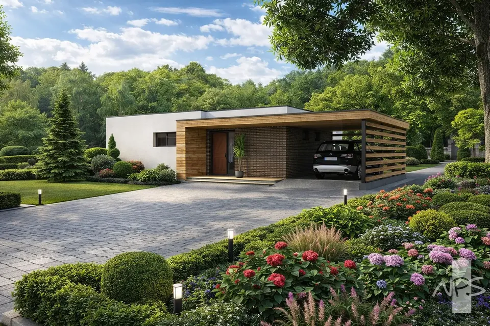 Główne obrazy 1 – Projekt domu parterowego o pow. 108 m², 2 Sypialnie — 87479R