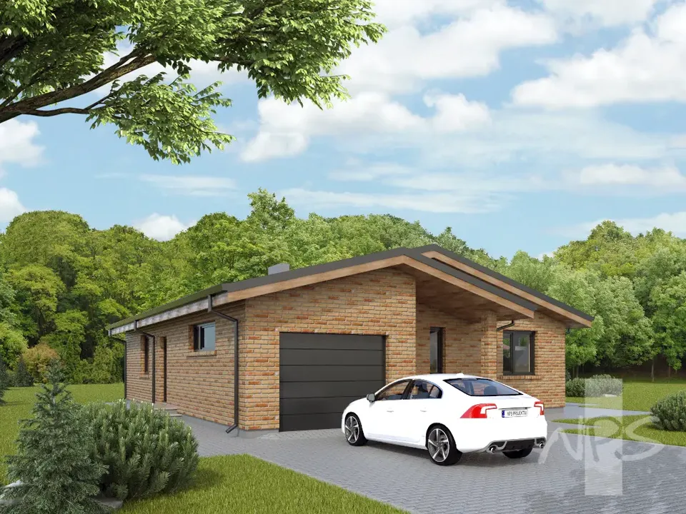 Główne obrazy 2 – Projekt domu parterowego o pow. 138 m², 3 Sypialnie — 79379R