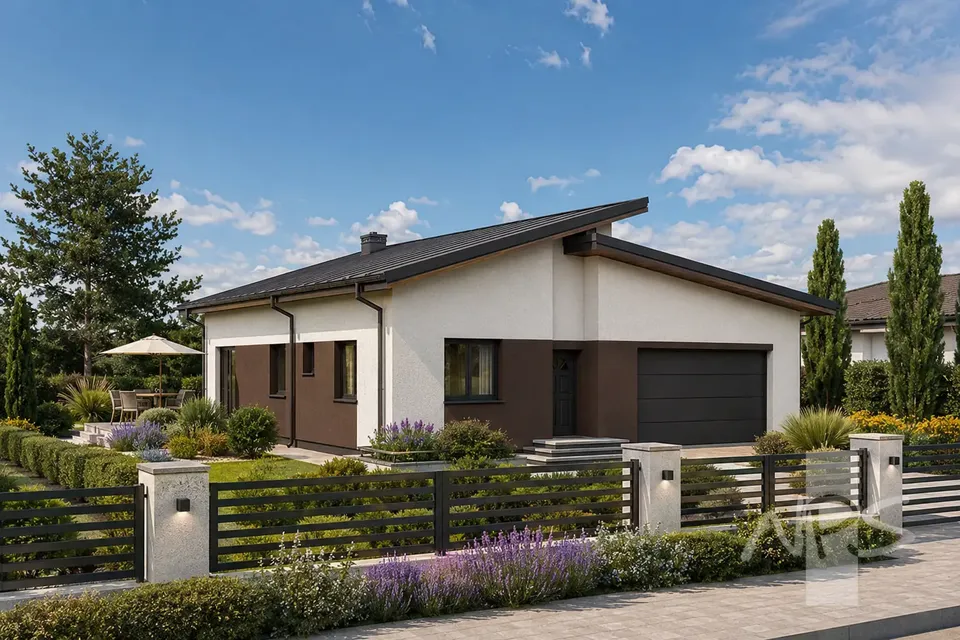 Główne obrazy 2 – Projekt domu parterowego o pow. 154 m², 3 Sypialnie — 68935R