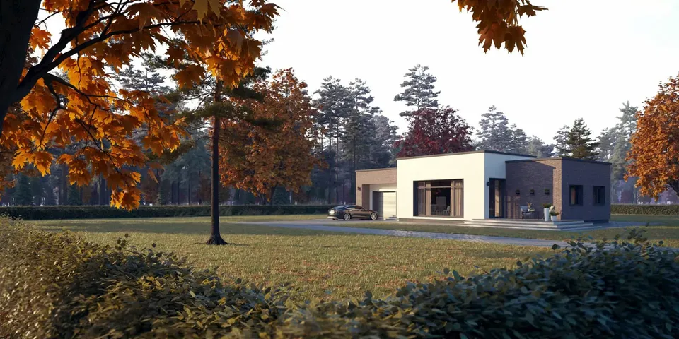 Główne obrazy 1 – Projekt domu parterowego o pow. 138 m², 3 Sypialnie — 30948R