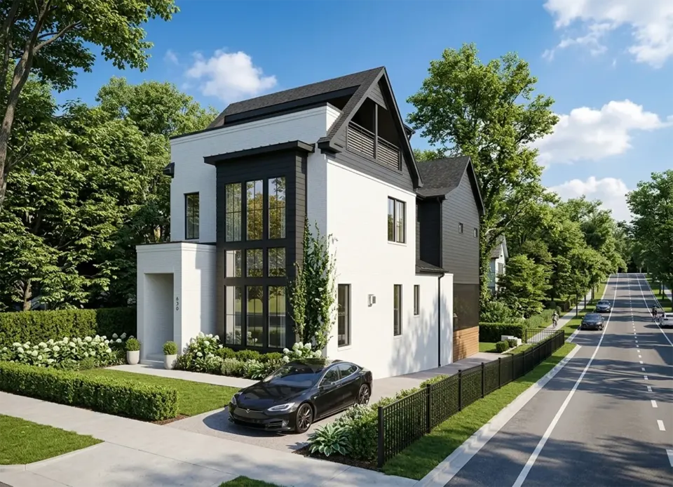 Główne obrazy 2 – Projekt domu dwupiętrowego o pow. 238 m², 4 Sypialnie — 57019R