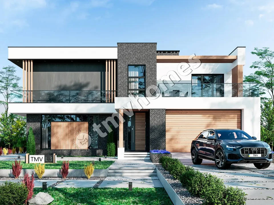 Główne obrazy 2 – Projekt domu piętrowego o pow. 330 m², 4 Sypialnie — 82818R