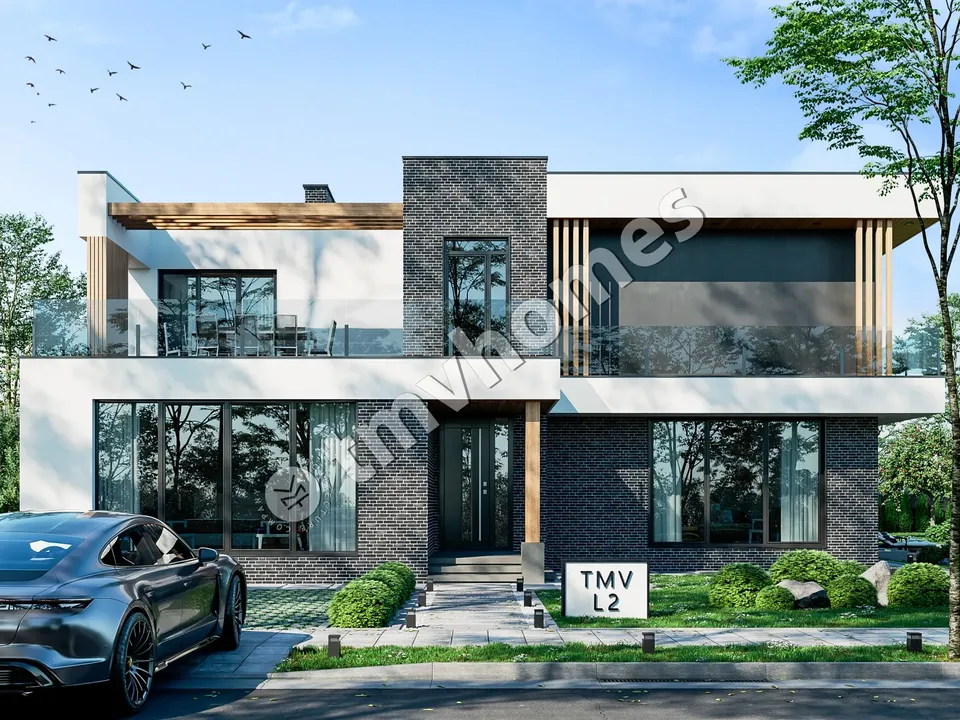 Główne obrazy 2 – Projekt domu piętrowego o pow. 329 m², 5 Sypialnie — 64494R