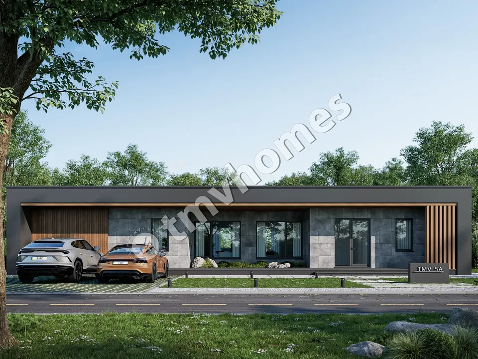Projekt domu dwupiętrowego o pow. 217 m²: 3 Sypialnie, 3 Łazienki, Otwarta kuchnia, bez Garażu